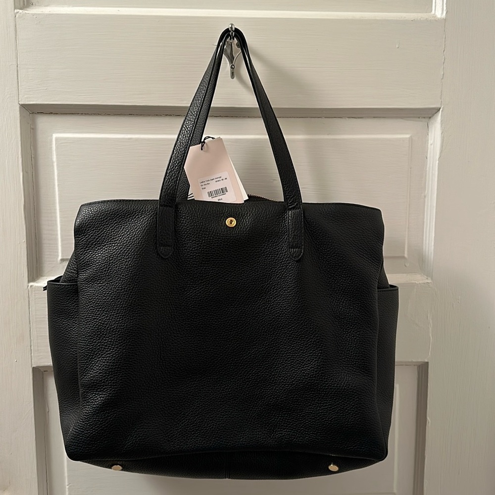NWT Cuyana Leather Triple Zipper Overnight Bag